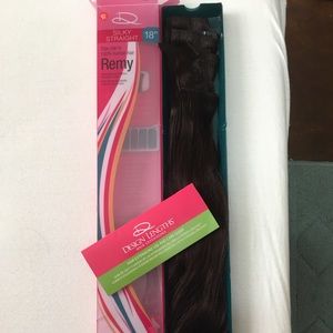 Remy 100% Human Hair clip in Extensions- Espresso